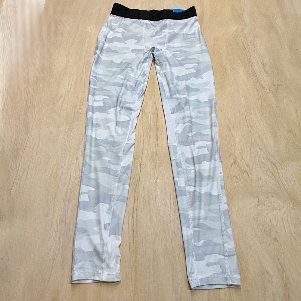 DSG‎ Boys Compression Tight Pants Pure White Perfect Camo XL New Baselayer